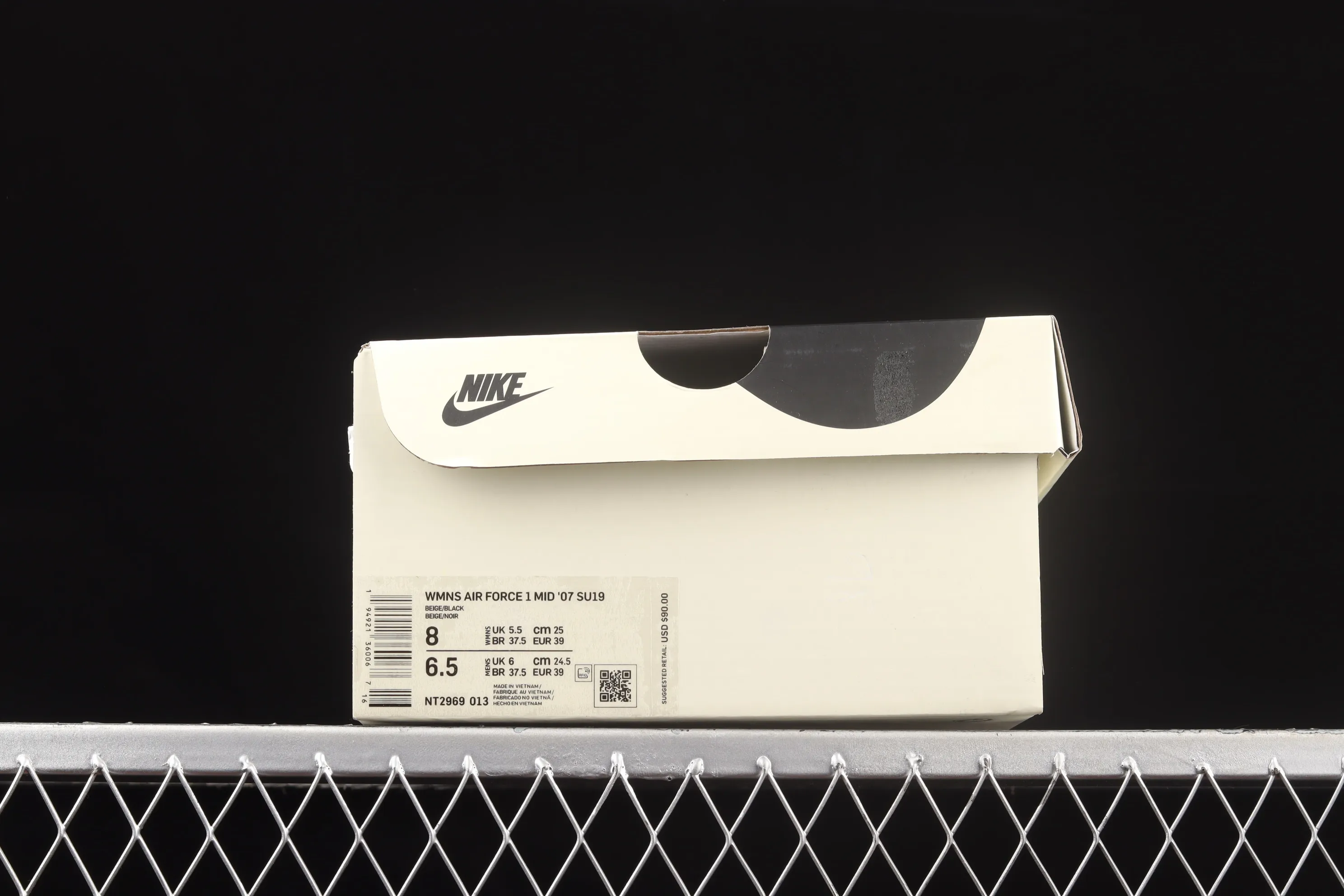 All categories Nk Air Force 1 Air Force series Nk Air Force 1 Mid Air Force mid-top Nk Air Force 1'07 Mid "Mi Black and White" Brooklyn Nets city limited Air Force One mid-top casual sneakers NT2969-013